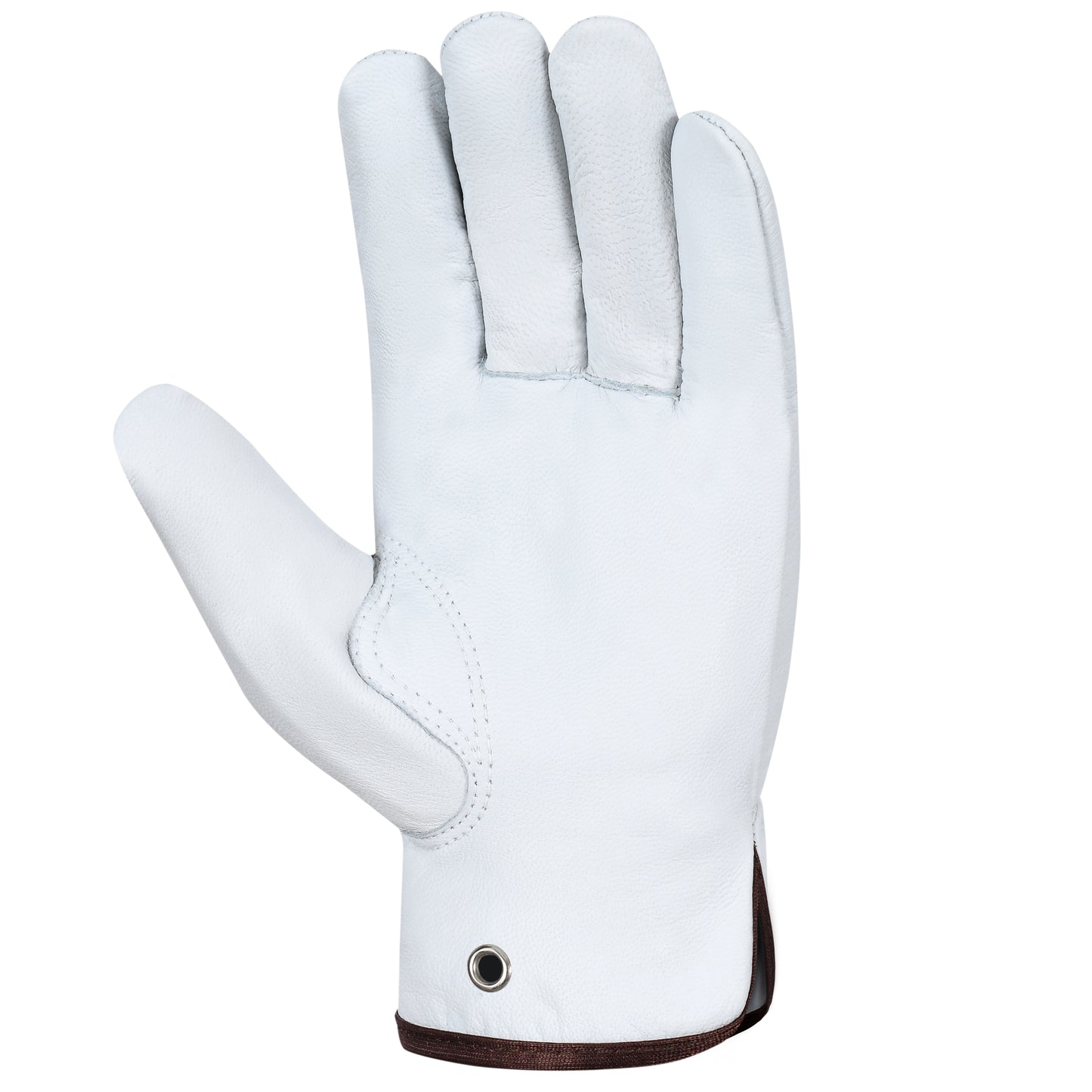 SIXPO Leather Work Gloves Pack of 12 Pairs Warehouse Gardening Construction Gloves for Men Women Goat Skin Working Gloves